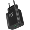 Мережевий зарядний пристрій Usams CC315 T65 FC 25W USB-C | USB-A Black (CC315TC01)