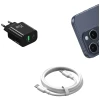 Мережевий зарядний пристрій Usams CC315 T65 FC 25W USB-C | USB-A Black (CC315TC01)