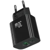 Мережевий зарядний пристрій Usams CC316 T65 FC 30W USB-C | USB-A Black (CC316TC01)
