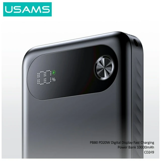 Powerbank USAMS PB80 PD20W 10000mAh White (10KCD24902)