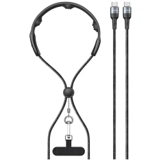 Кабель Usams USB-C to USB-C 100W 1.4m Black with Massager (SJ759USB01)
