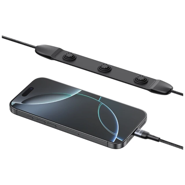 Кабель Usams USB-C to USB-C 100W 1.4m Black with Massager (SJ759USB01)