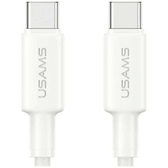 Кабель Usams U90 USB-C to USB-C 60W White (SJ763USB01)