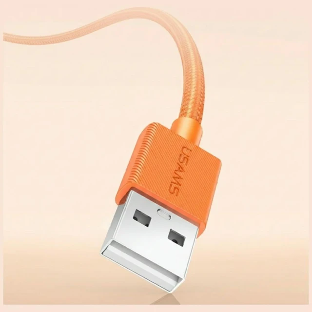 Кабель Usams U92 18W USB-C to USB-A 1.2m Orange (SJ772USB02)