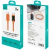 Кабель Usams SJ773 PD 60W USB-C to USB-C 1.2m Помаранчевий (SJ773USB02)