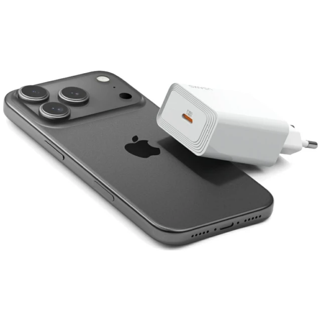 Мережевий зарядний пристрій Usams T69 20W USB-C White (CC325TC01)