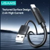 Кабель Usams U94 12W Lightning to USB-A 1m Black (SJ778USB01)