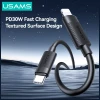 Кабель Usams U94 30W USB-C to Lightning 1m чорний (SJ781USB01)