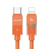 Кабель Usams U93 30W USB-C to Lightning 1.2m помаранчевий (SJ776USB02)