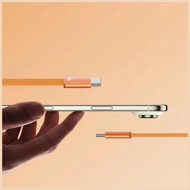 Кабель Usams U96 60W USB-C to USB-C 1.2m Orange (SJ783USB02)
