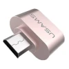 Адаптер Usams micro USB - USB OTG 2.0 Rose Gold (OTG02)