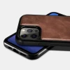 Чехол iCarer для iPhone 12 Pro Max Leather Oil Wax Black (ALI1206-BK)