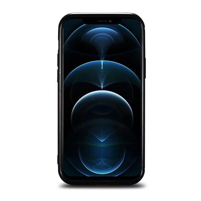 Чехол iCarer для iPhone 12 Pro Max Leather Oil Wax Black (ALI1206-BK)