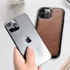 Чехол iCarer для iPhone 12 Pro Max Leather Oil Wax Black (ALI1206-BK)