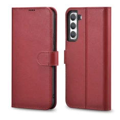 Чехол-кошелек iCarer для Samsung Galaxy S22 Plus Haitang Red (AKSM05RD)