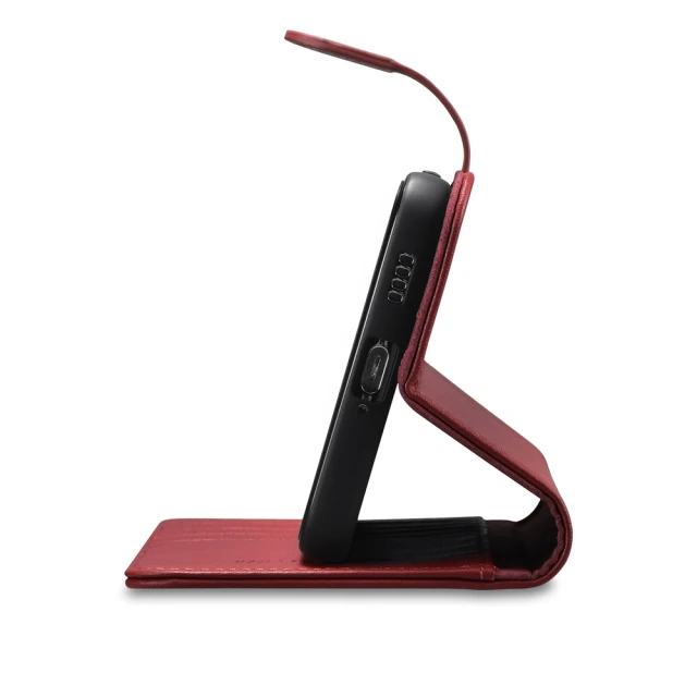 Чехол-кошелек iCarer для Samsung Galaxy S22 Plus Haitang Red (AKSM05RD)