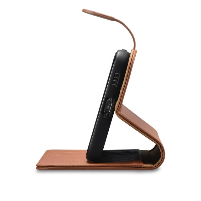 Чохол-гаманець iCarer для Samsung Galaxy S22 Plus Haitang Brown (AKSM05BN)