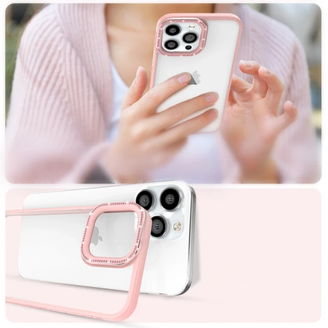 Чохол Kingxbar Sparkle Series для iPhone 13 Pro Max Pink (6959003506108)