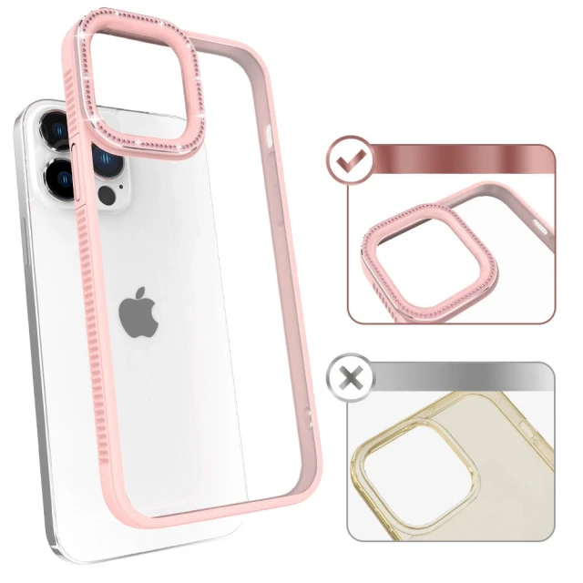 Чохол Kingxbar Sparkle Series для iPhone 13 Pro Max Pink (6959003506108)