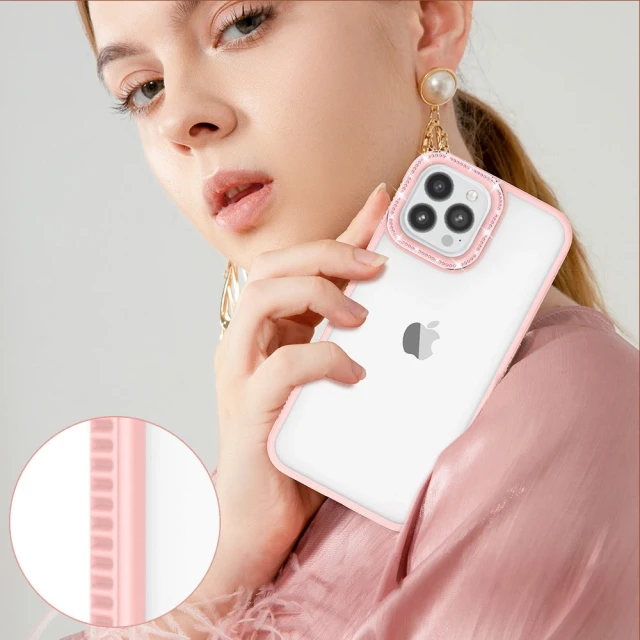 Чохол Kingxbar Sparkle Series для iPhone 13 Pro Max Pink (6959003506108)