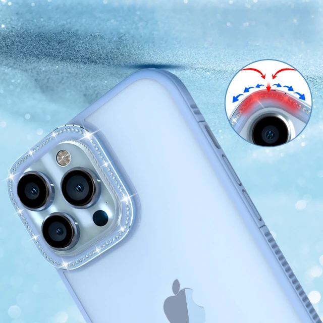 Чохол Kingxbar Sparkle Series для iPhone 13 Pro Max Blue (6959003506115)