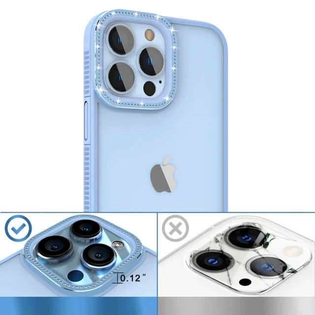 Чохол Kingxbar Sparkle Series для iPhone 13 Pro Max Blue (6959003506115)