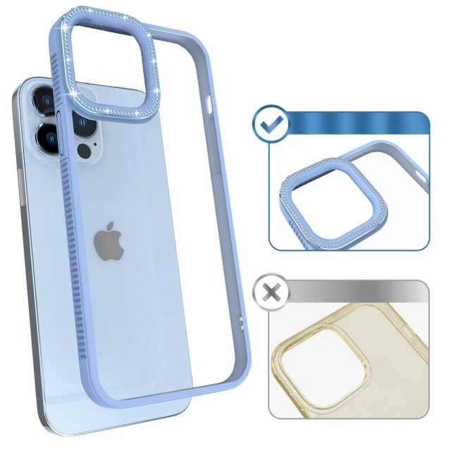 Чохол Kingxbar Sparkle Series для iPhone 13 Pro Max Blue (6959003506115)