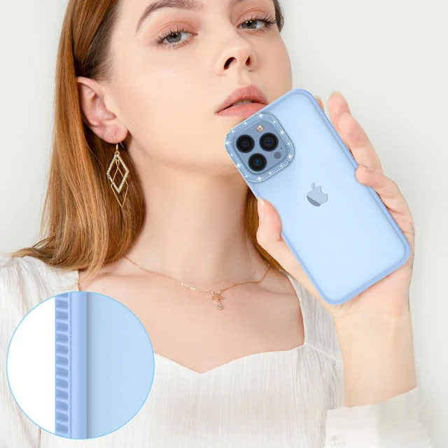 Чохол Kingxbar Sparkle Series для iPhone 13 Pro Max Blue (6959003506115)