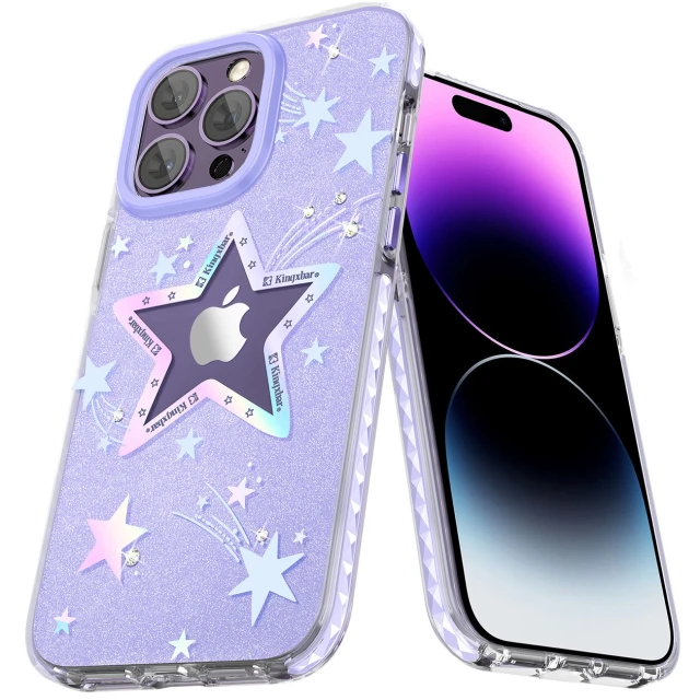 Чохол Kingxbar Heart Star Series для iPhone 14 Plus Purple (6959003508423)