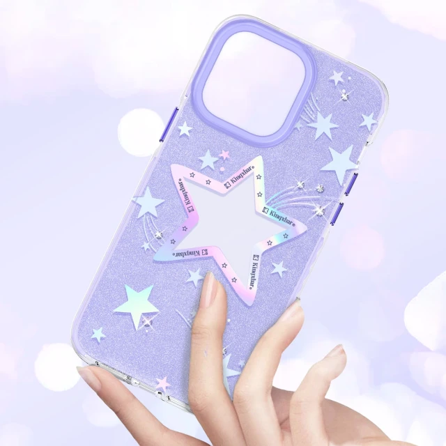 Чохол Kingxbar Heart Star Series для iPhone 14 Plus Purple (6959003508423)