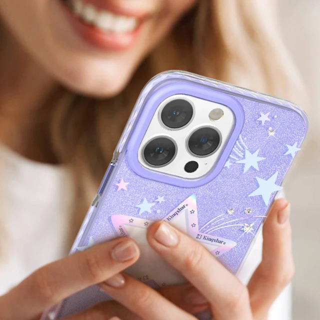 Чохол Kingxbar Heart Star Series для iPhone 14 Plus Purple (6959003508423)