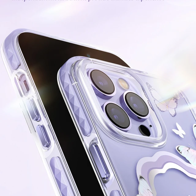 Чохол Kingxbar Butterfly Series для iPhone 14 Plus Pink with MagSafe (6959003508508)