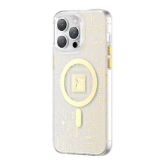 Чохол Kingxbar PQY Geek Series для iPhone 14 Plus Gold with MagSafe (6959003508782)