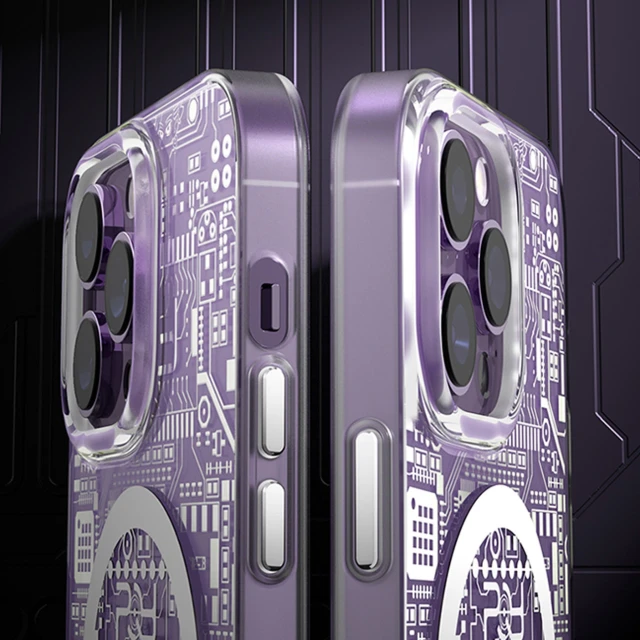 Чохол Kingxbar PQY Geek Series для iPhone 14 Plus Silver with MagSafe (6959003508829)