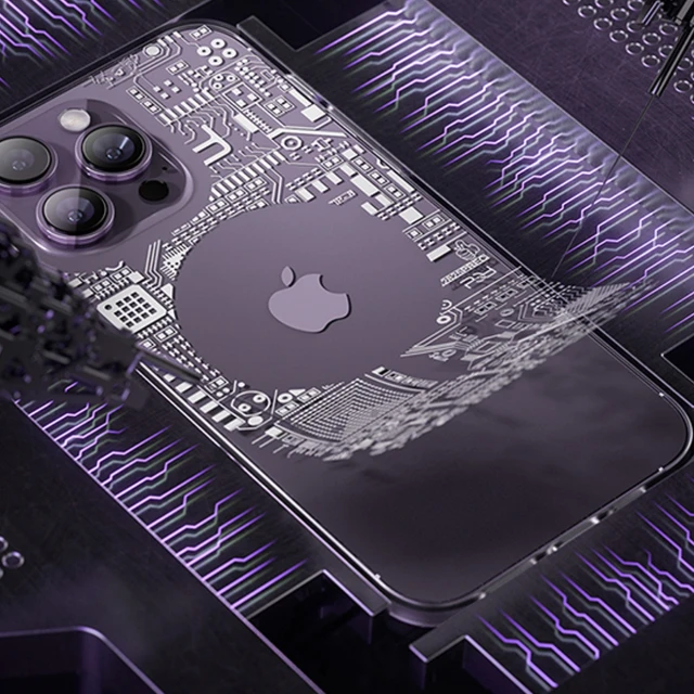 Чохол Kingxbar PQY Geek Series для iPhone 14 Pro Max Silver with MagSafe (6959003508836)