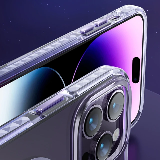 Чохол Kingxbar PQY Ice Crystal Series для iPhone 14 Grey with MagSafe (6959003509086)