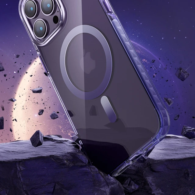 Чохол Kingxbar PQY Ice Crystal Series для iPhone 14 Grey with MagSafe (6959003509086)