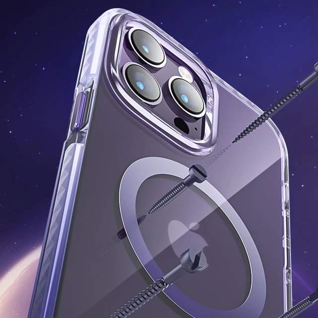 Чохол Kingxbar PQY Ice Crystal Series для iPhone 14 Plus Grey with MagSafe (6959003509109)