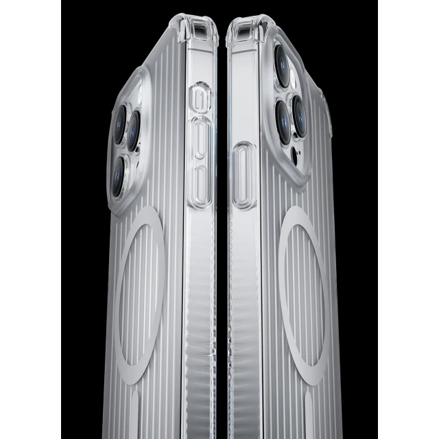 Чохол Kingxbar PQY Go Out Series для iPhone 14 Pro Silver with MagSafe (6959003509291)
