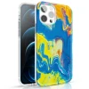 Чохол Kingxbar Watercolor Series для iPhone 12 Pro Max Blue (6959003511300)