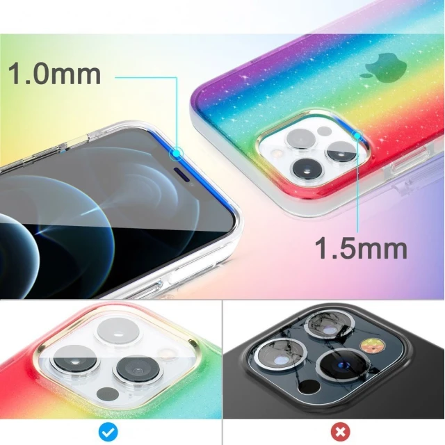 Чохол Kingxbar Ombre Series для iPhone 12 Pro Max Multicolor (6959003511331)