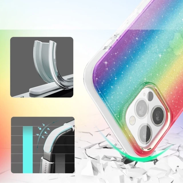 Чохол Kingxbar Ombre Series для iPhone 12 Pro Max Multicolor (6959003511331)