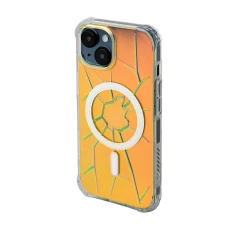 Чехол Kingxbar PQY Crack Series для iPhone 15 Holographic with MagSafe (6959003513496)