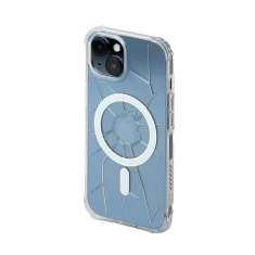 Чехол Kingxbar PQY Crack Series для iPhone 15 Clear with MagSafe (6959003513526)
