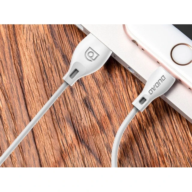 Кабель Dudao Micro USB 2.4A 2 м White (L4M 2M)