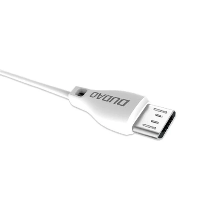 Кабель Dudao Micro USB 2.4A 2 м White (L4M 2M)
