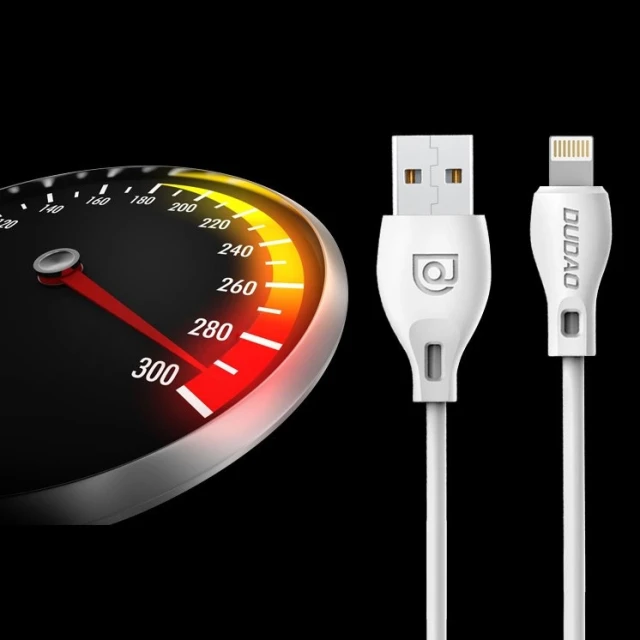 Кабель Dudao Micro USB 2.4A 2 м White (L4M 2M)