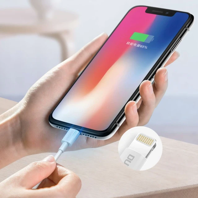 Кабель Dudao USB / Lightning 3A 1 м White (L1L)
