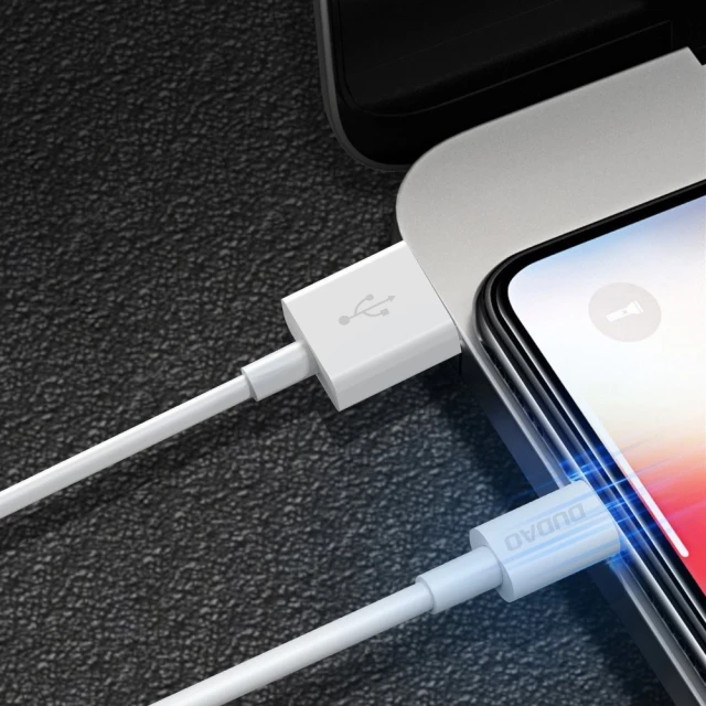 Кабель Dudao USB / Lightning 3A 1 м White (L1L)