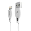 Кабель Dudao USB / Lightning 2.4A 1 м White (L4L)